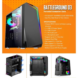 Download CASING GAMING CASE PC SIMBADDA BATTLEGROUND 03 RGB ...