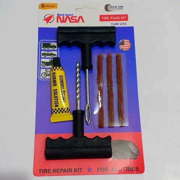 Alat Tambal Ban Tubles Tire Ripair Kit - Alat Tambal Ban - Jarum Tubles Lem Cacing Lem Tubles