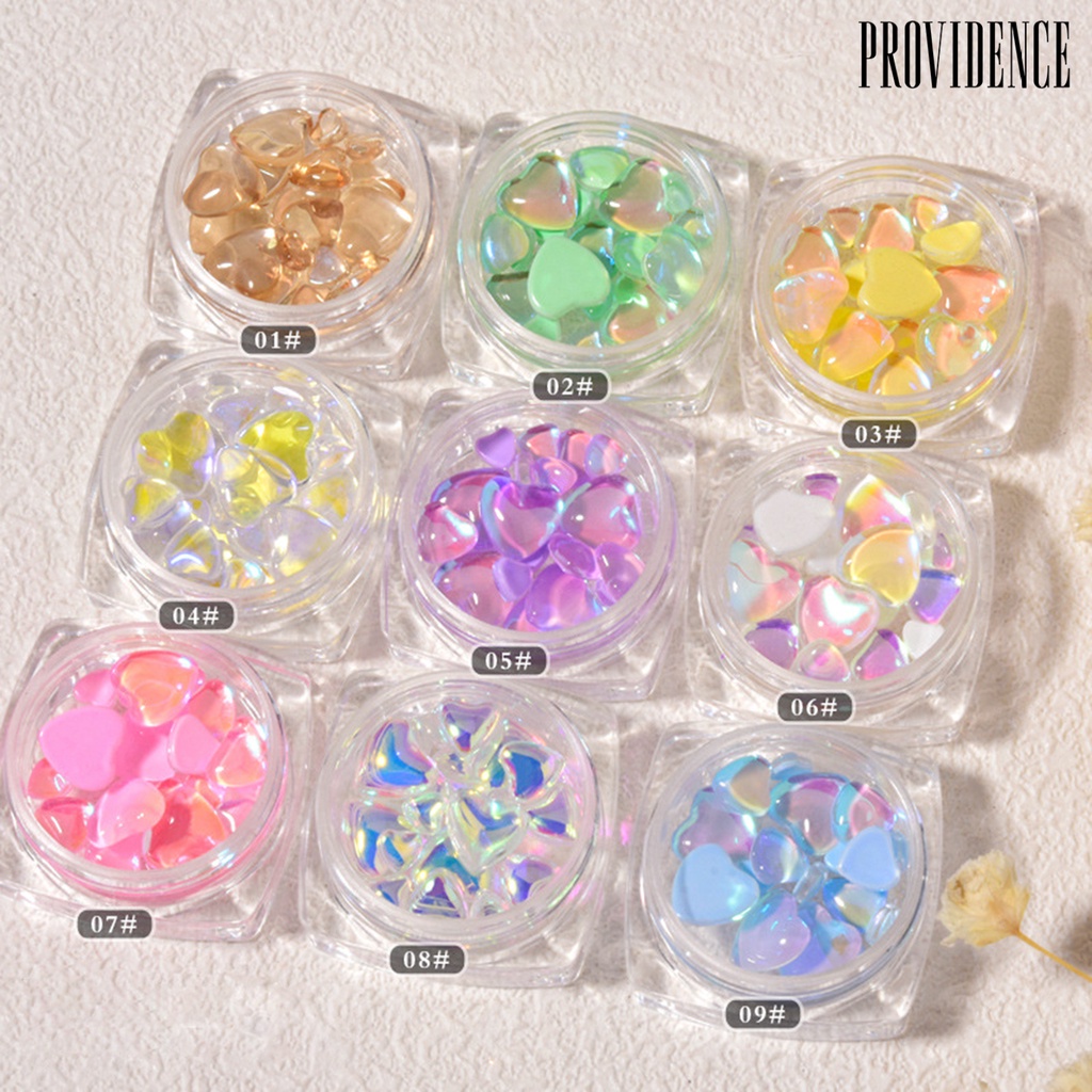 Providence 20Pcs/Bag Nail Bow Rhinestone Glitter Exquisite Faux Crystal Stylish 3D Visual Effect Nail Bow Ornament for Female