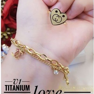 TiTanium set gelang cincin p532