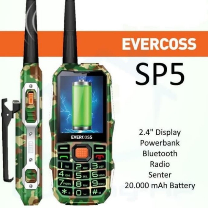 EVERCOSS SP5 HP OUTDOOR / HP EVERCOSS / HP EVERCROSS / EVERCROSS GARANSI RESMI