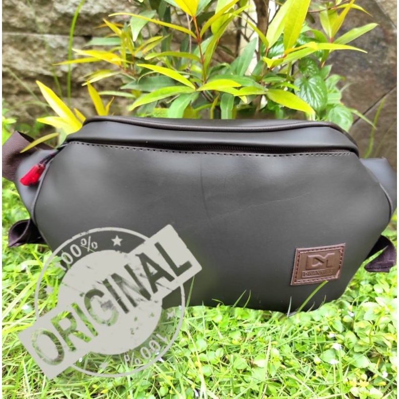 Spesial Voucher | Waist Bag DM Original Produk WaterProff| Tas Selempang Pria Kulit Sintetis Premium