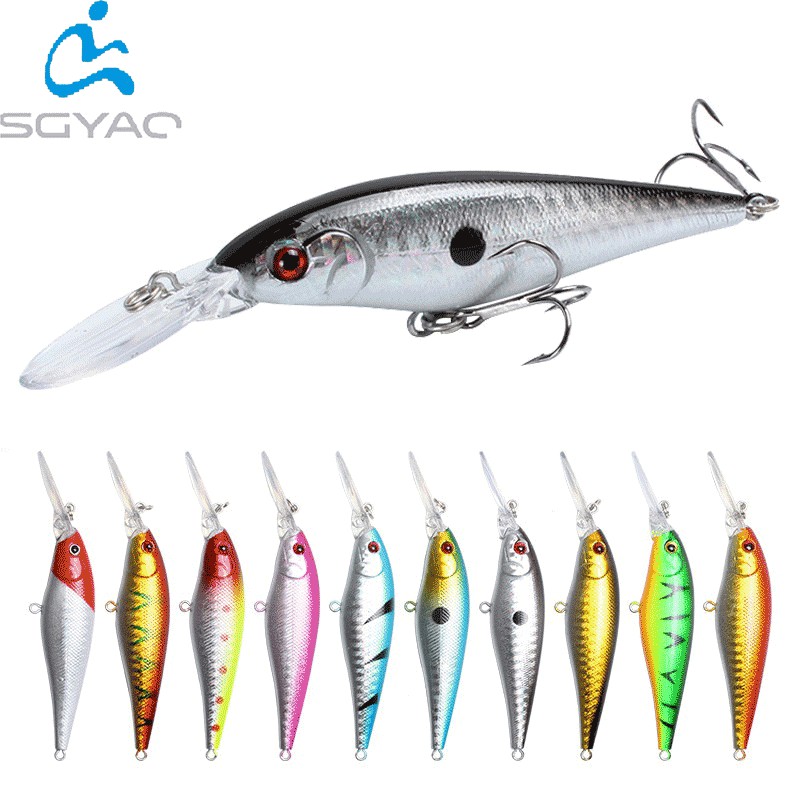 Shengyao 1Pcs Umpan Pancing Minnow 11cm/9.5g Fishing Lure Ikan Bass Floating Swimbait Wobbler Kail Memancing