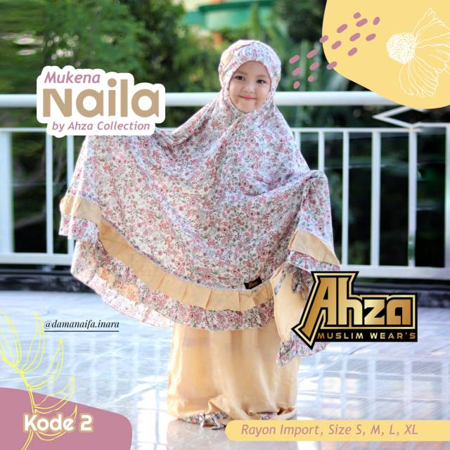 Mukena Naila Kids by Ahza kids Collection