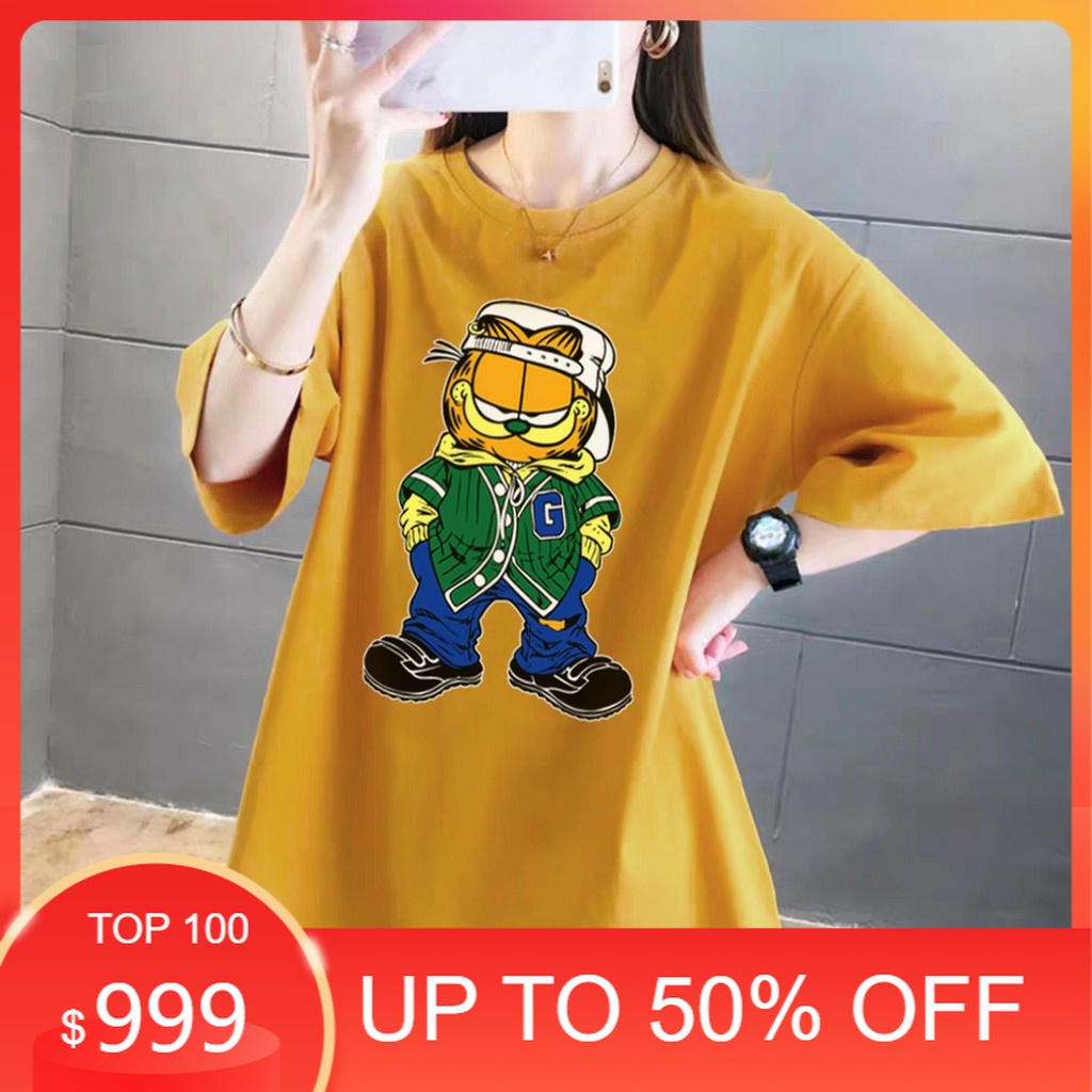 Oversize Garfield ATASAN ; BAJU BSJU BAJI/ PAKAIAN/ KAOS TSHIRT T-SHIRT/ BLOUSE BLUES BLUS/ KEMEJA K