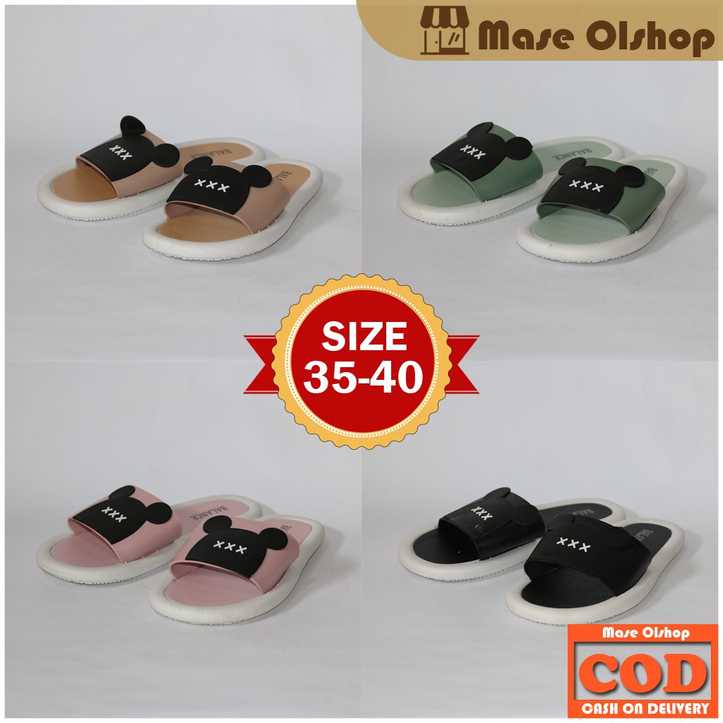 Sandal Slop Wanita Sandal Karet Balance 2020-A1