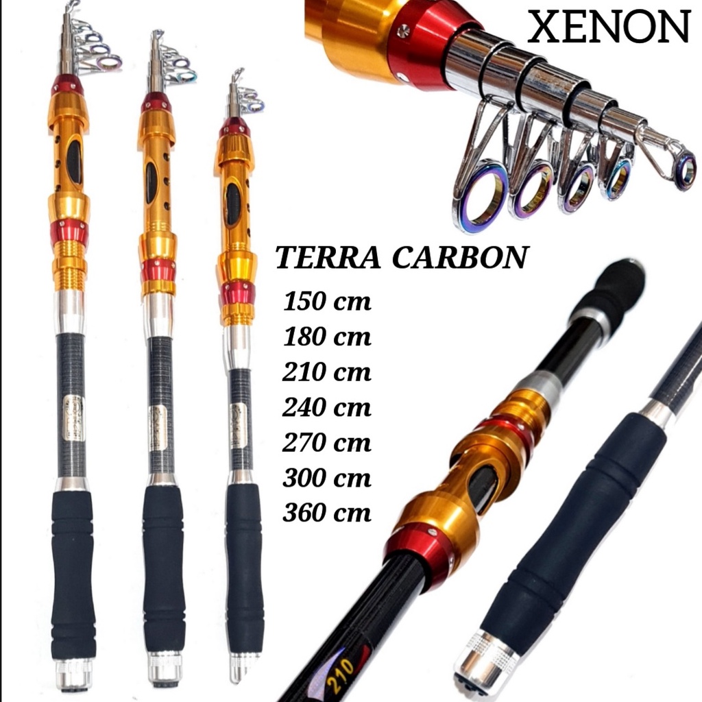 joran antena telescopic xenon terra carbon