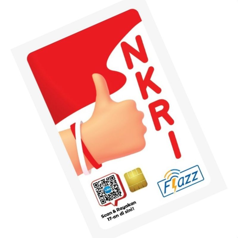 Kartu Flazz Gen 2 /Gen2 - NKRI TOP! Edition ORI /Like eTOLL eMONEY Tapcash or Brizzi