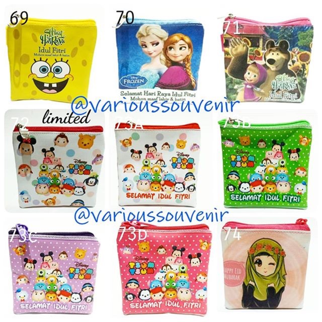 Dompet Lebaran Amplop Idul Fitri Fitrah THR Dolby Lucu Halus Tsum Tsum Sponge Bob Murah Eid Mubarak