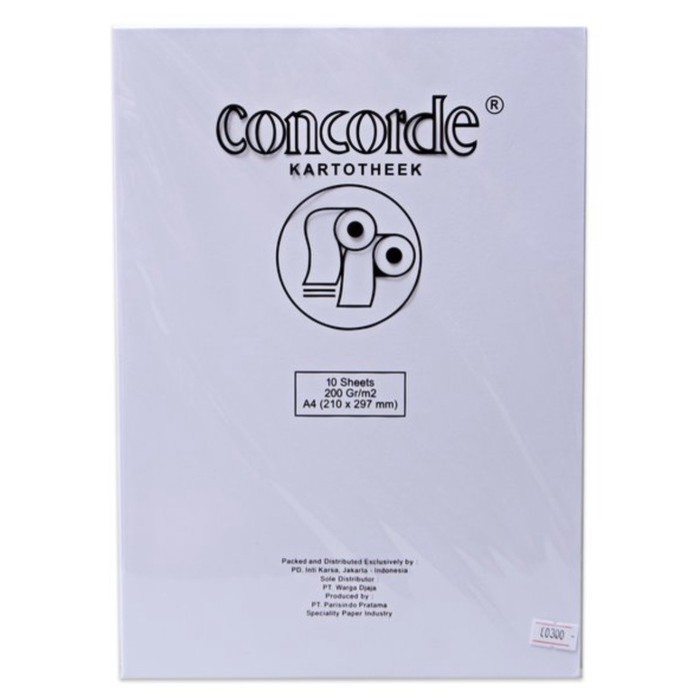 KERTAS CONCORDE A4 200 GR 80300 WHITE