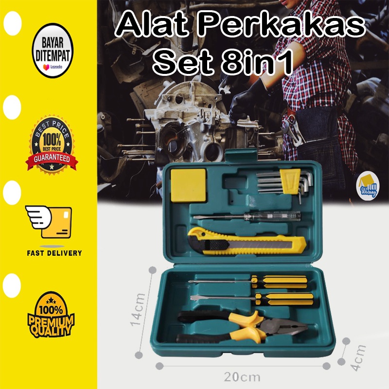 [BISA COD] Alat Perkakas Yang Set 8in1 Service Maintance  Alat Tukang Perkakas 8in1 Lengkap Barang Import