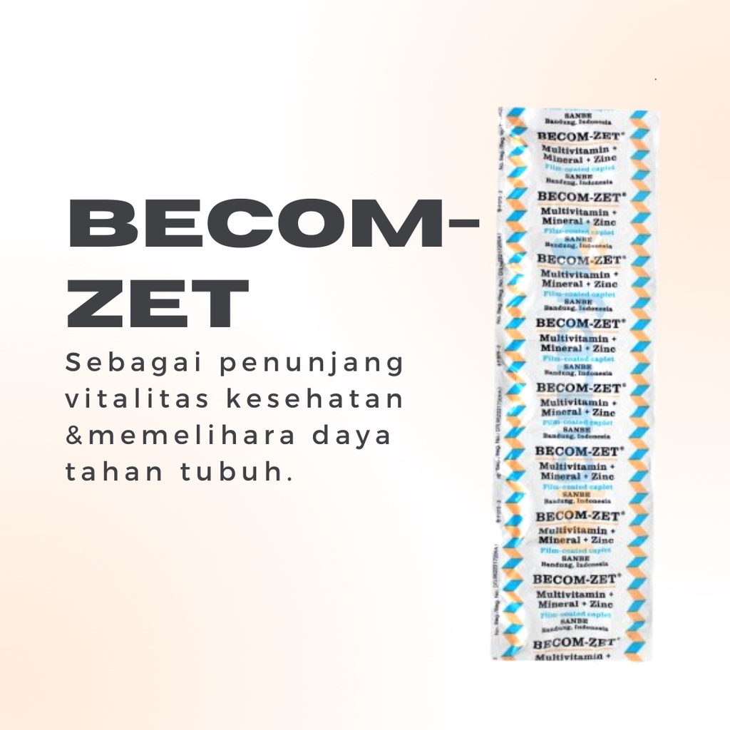 BECOM-ZET ISI 10 KAPLET - MULTIVITAMIN