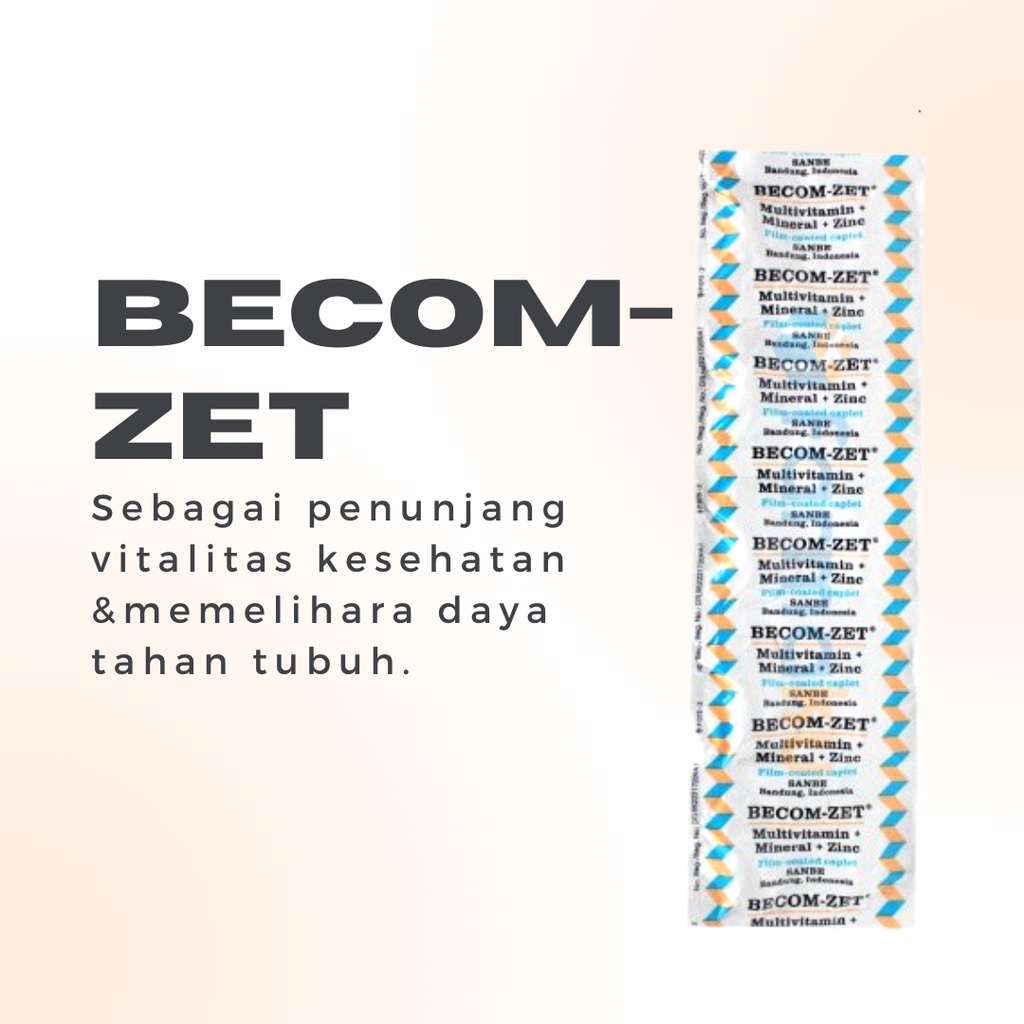 BECOM-ZET ISI 10 KAPLET - MULTIVITAMIN