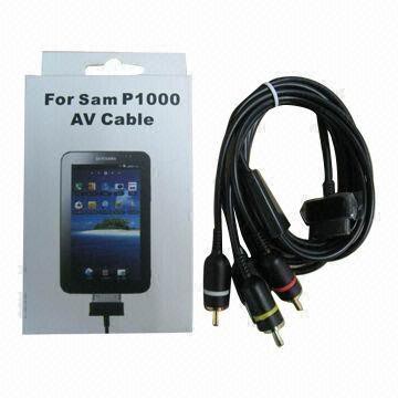 Kabel Samsung Galaxy Tab P1000 To RCA(3av) With Usb/ Cabel P1000 To Rca.