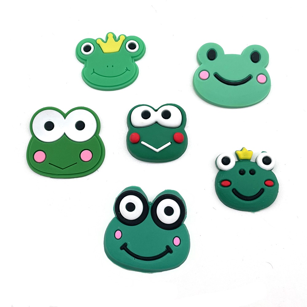 katak lucu Jibbitz shoe charms pin sendal crocs wanita Aksesoris DIY  pvc Bahan Untuk Dekorasi Sepatu Hadiah anak