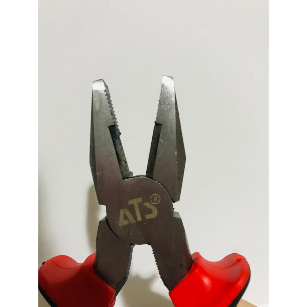 Tang Kombinasi ATS 7in Merah Hitam / Chrome Combination Plier 7 Inchi / Tang Serbaguna