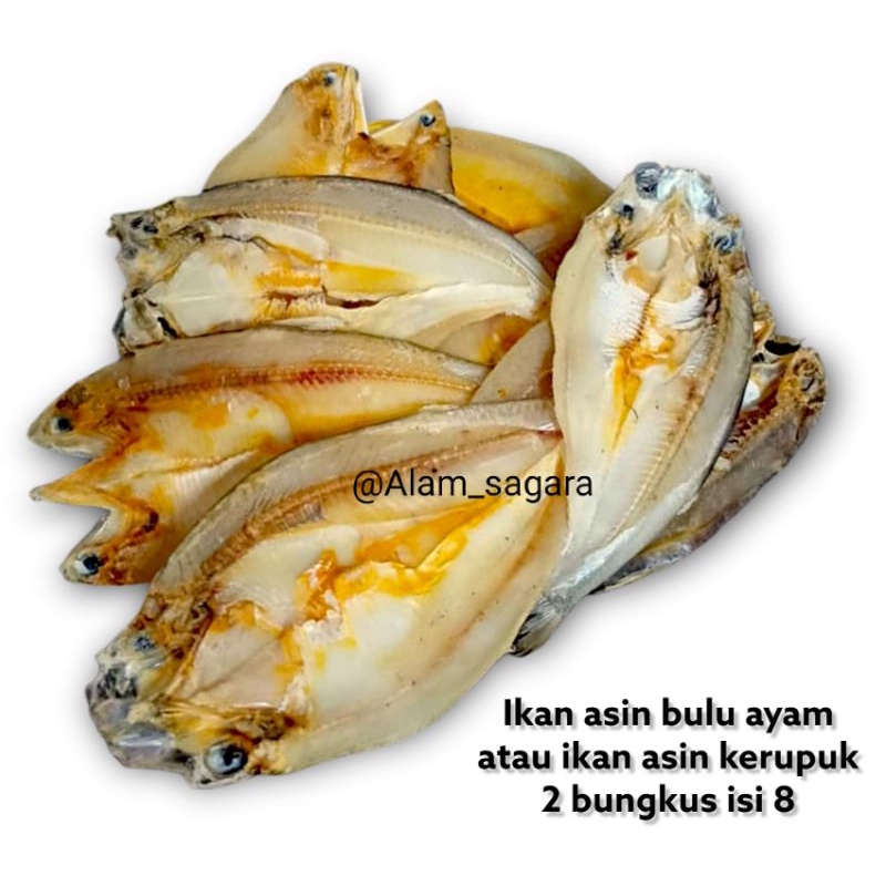 

ikan asin bulu ayam / ikan asin kerupuk 2 bungkus tanpa bahan pengawet