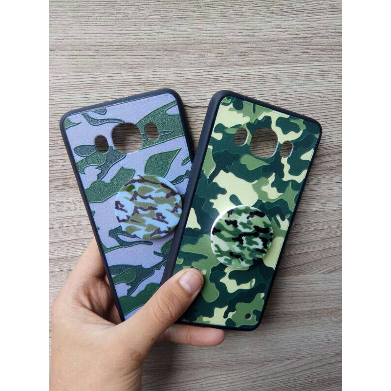 New Stock ARMY CASE POPSOCKETS SAMSUNG J7 PRIME CASE ARMY POPSOCKETS J7 PRIME Berkualitas