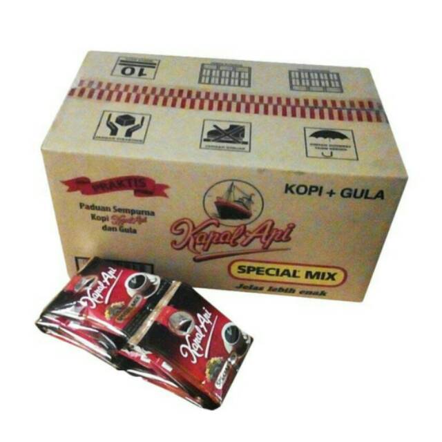 

Kopi kapal api special mix 25.gr isi 10 pcs per renceng