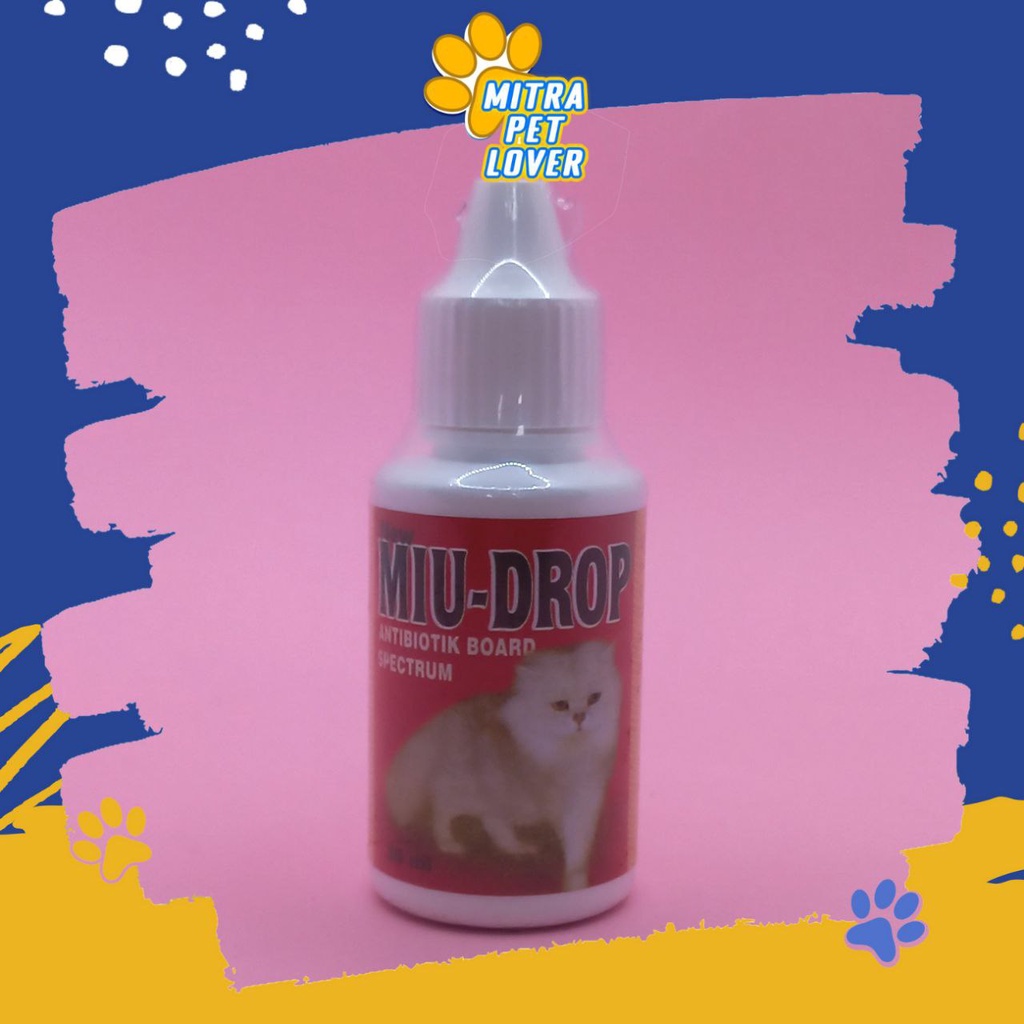 OBAT PERNAFASAN KUCING - MIU DROP 30 ML ORIGINAL - ANTIBIOTIK TETES INFEKSI PERNAFASAN KUCING CAT DIARE PILEK BATUK VIRUS - AMAN SEHAT PET ANIMAL HEALTHCARE AND VETERINARY TAMASINDO OBAT KESEHATAN DAN VITAMIN TERNAK HEWAN BINATANG PELIHARAAN MITRAPETLOVER