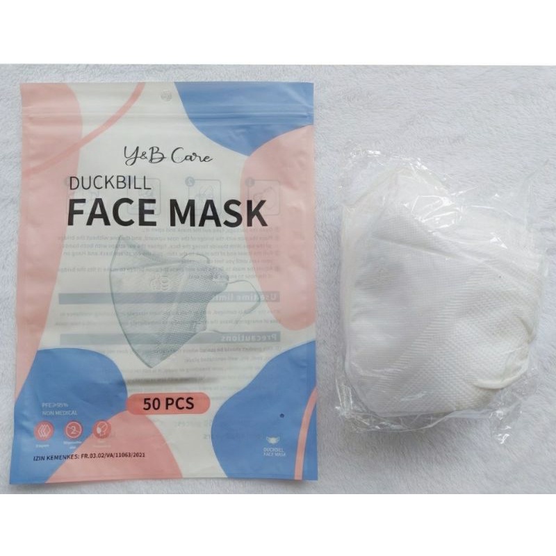 Duckbill Putih Y&B Care Embos Jempol