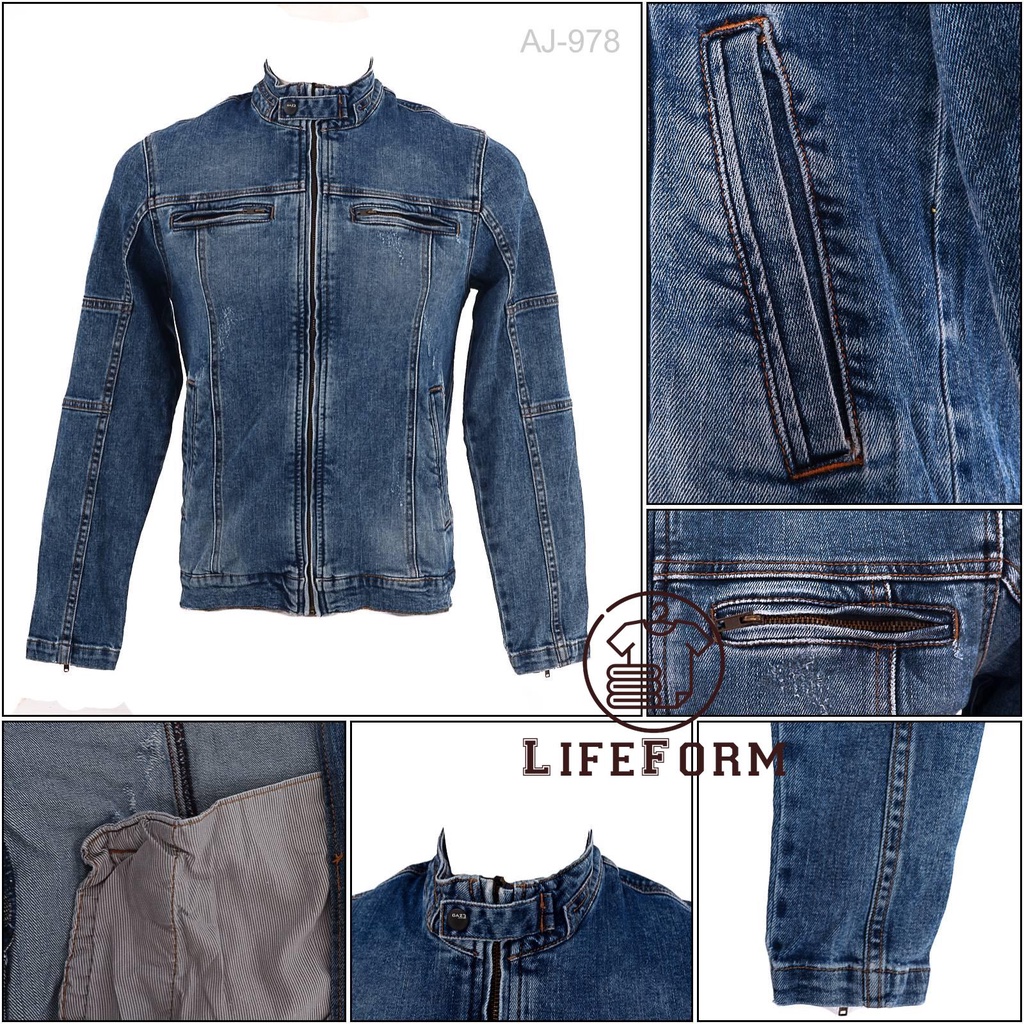 JAKET JEANS PRIA GAZR 2XL-3XL[AJ978]