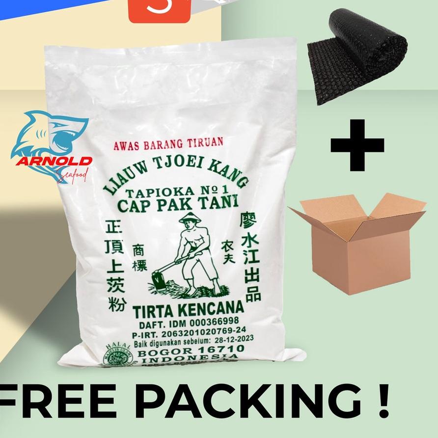 

Flash Sale - Tepung LIAUW TJOEI KANG Tapioka Cap Pak Tani 1KG