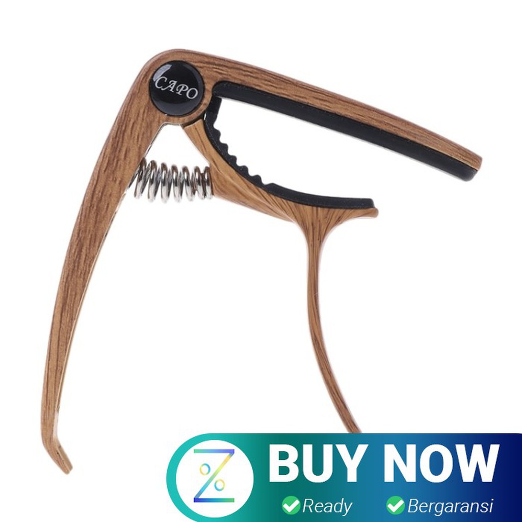 SLOZZ Capo Gitar Aluminum Alloy Wood Design with Bridge Pin Remover -