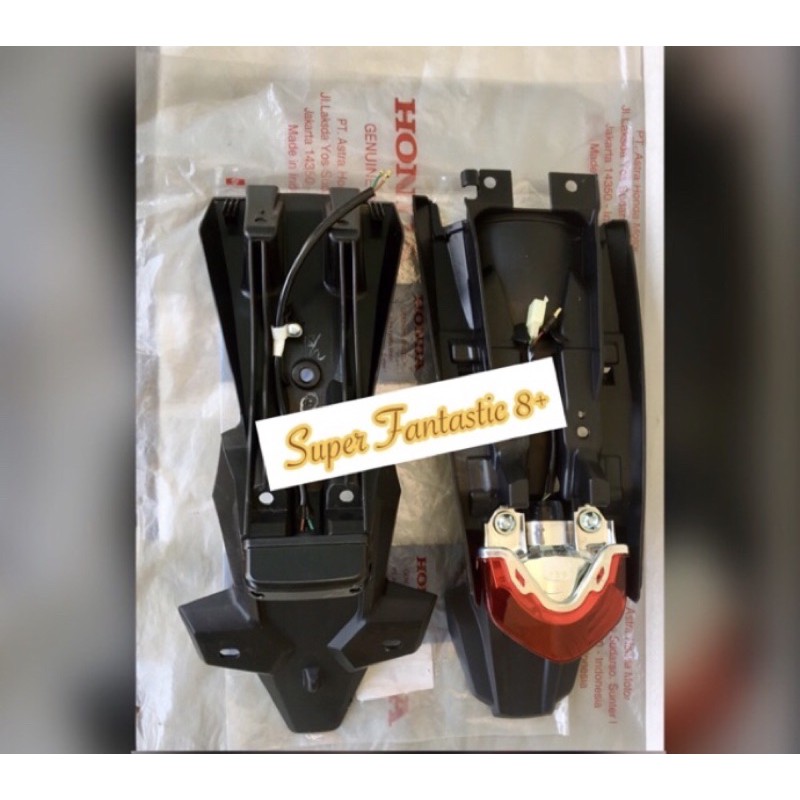 Spakbor belakang rear fender taillight stoplamp lampu rem Honda CRF 150 L 150L Ori Original fullset