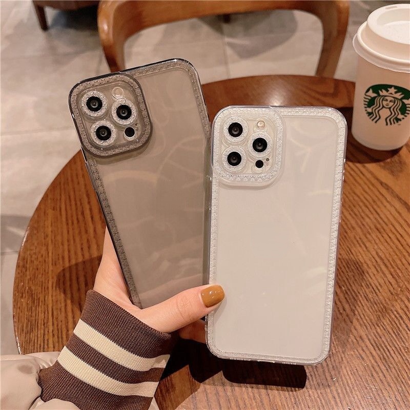 Case Pelindung Aksen Berlian sparkle Estetik Untuk iphone 11 pro max 13 12 pro max X / Xs 7plus / 8plus