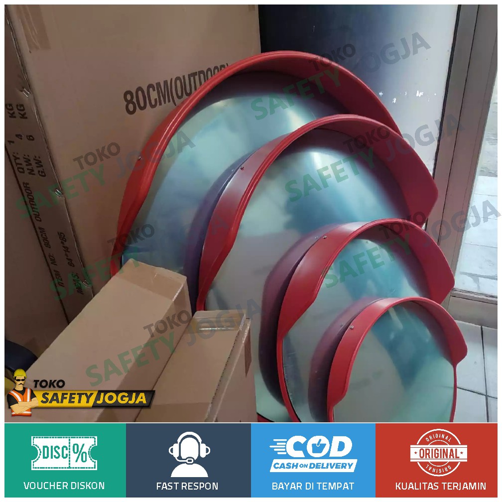 CERMIN CEMBUNG KACA TIKUNGAN CONVEX MIRROR 100 CM