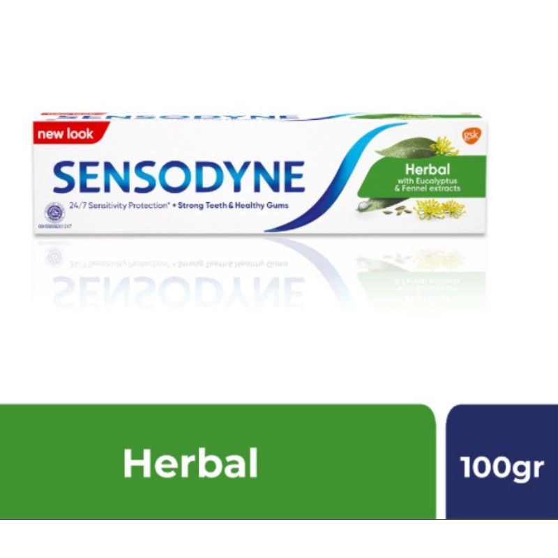 SENSODYNE PASTA GIGI HERBAL With Eucalyptus 100 gr Original dan Murah