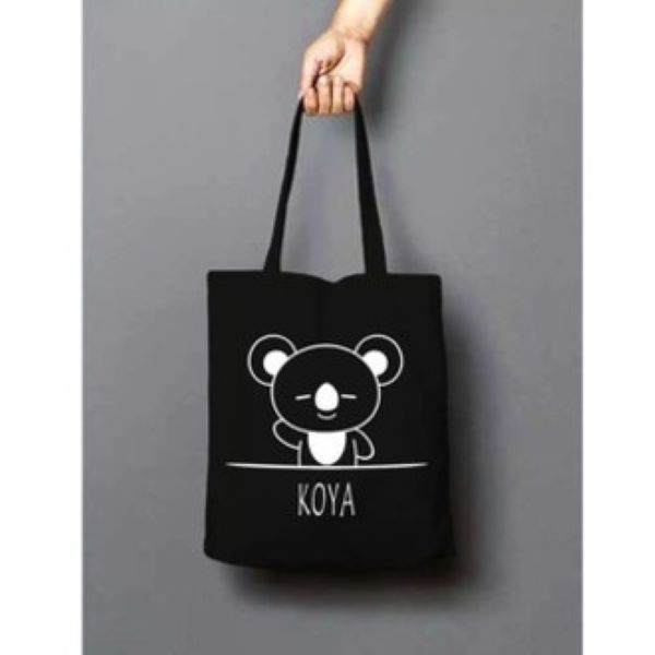 [LOKAL] TIKTOK - D1514 (A) TOTE BAG PAKAI PEREKAT KPOP TERMURAH TOTEBAG CANTIK TAS WANITAKarakter