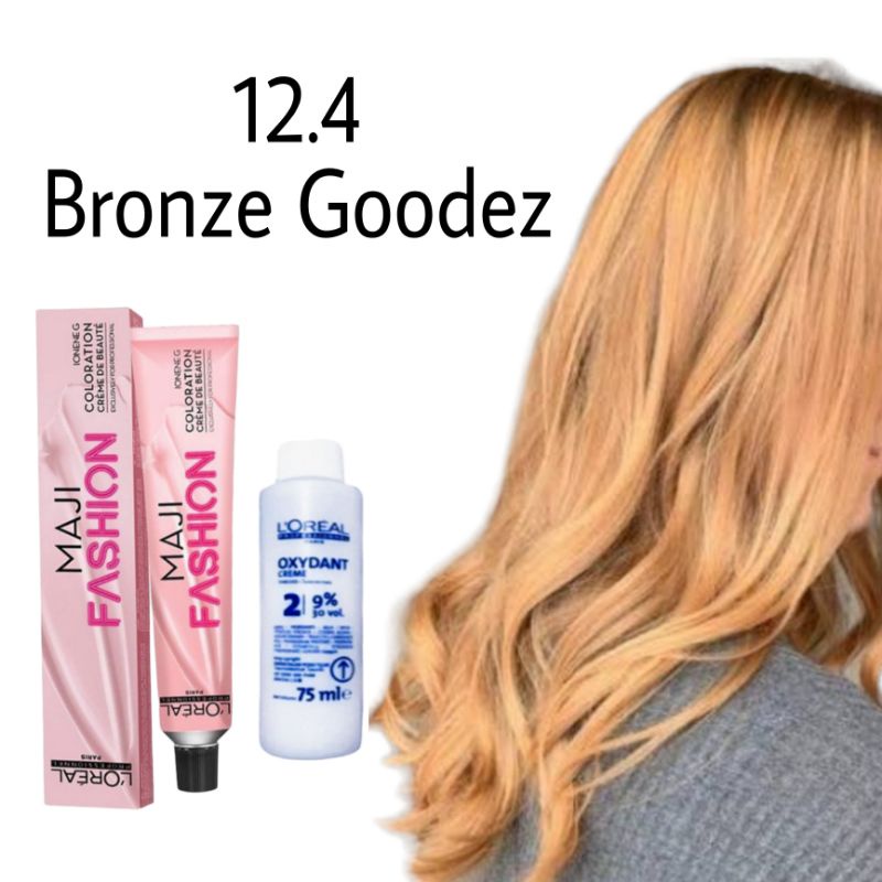 Cat rambut majifashion maji fashion 12.4 hair color pewarna rambut loreal