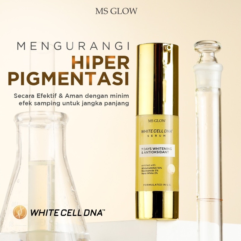 MS Glow Cream Whitening Serum Salmon Cell DNA