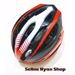  Helm  Sepeda  Pacific  SP J102  Hitam Kombinasi Putih Merah 