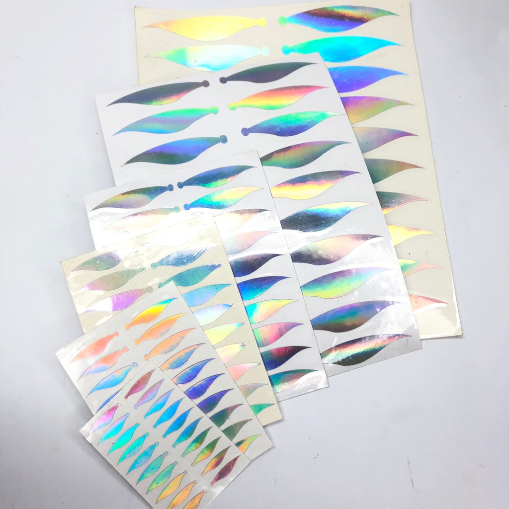 Stiker Sirip Pelangi Hologram Sticker