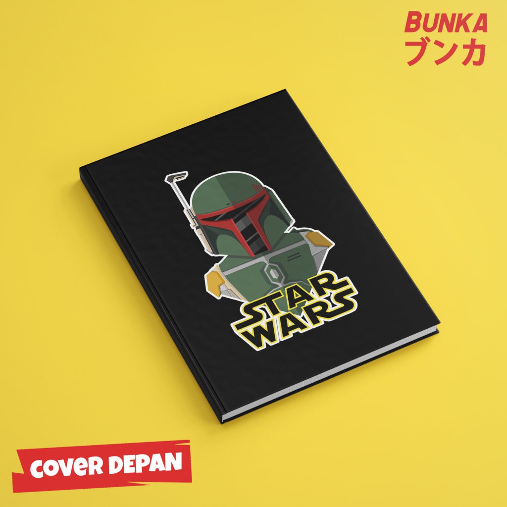 

Notebook Star Wars Character Boba Fett Hardcover A5 Buku Tulis Catatan Note Agenda Planner Jurnal