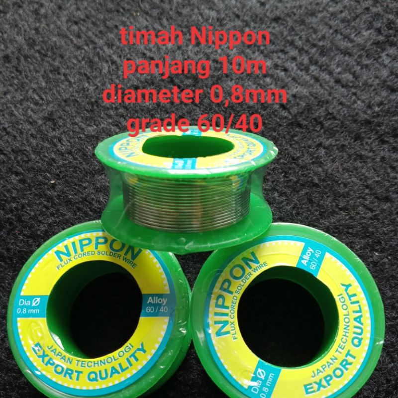 TIMAH NIPPON 10M diameter 0,8mm/ grade 60/40