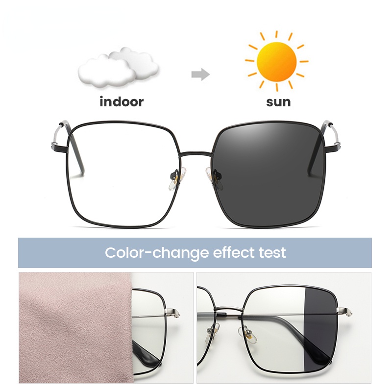 Kacamata Photochromic Anti Radiasi Anti Blue Light Untuk Pria Dan Wanita