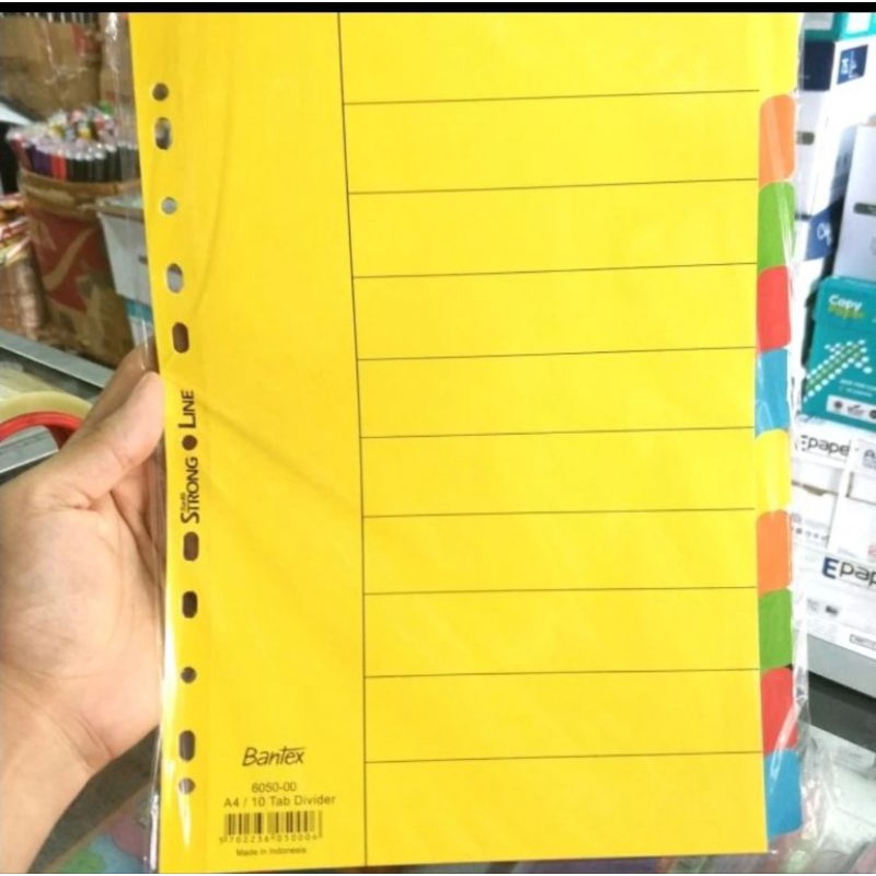 

Pembatas Odner / divider 10Tab Bantex