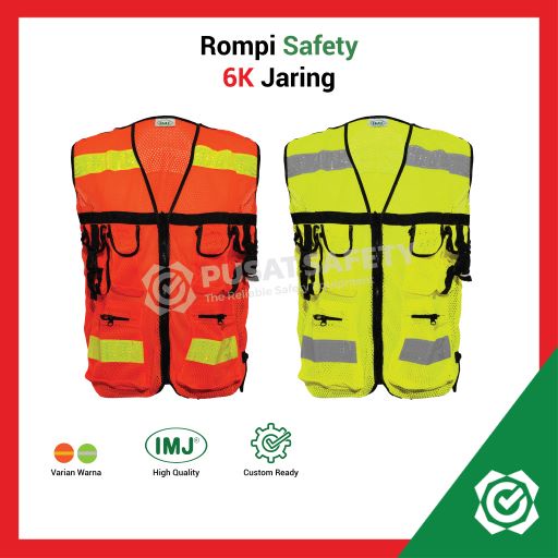 Rompi Jaring Safety Kerja Proyek 6 Kantong IMJ