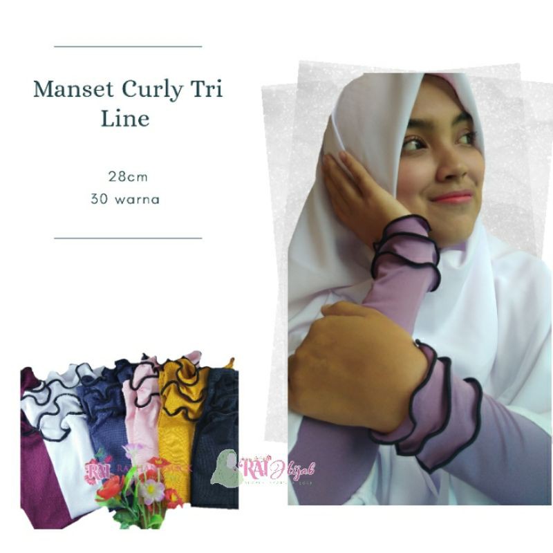 Manset Tangan Curly Tri Line-5