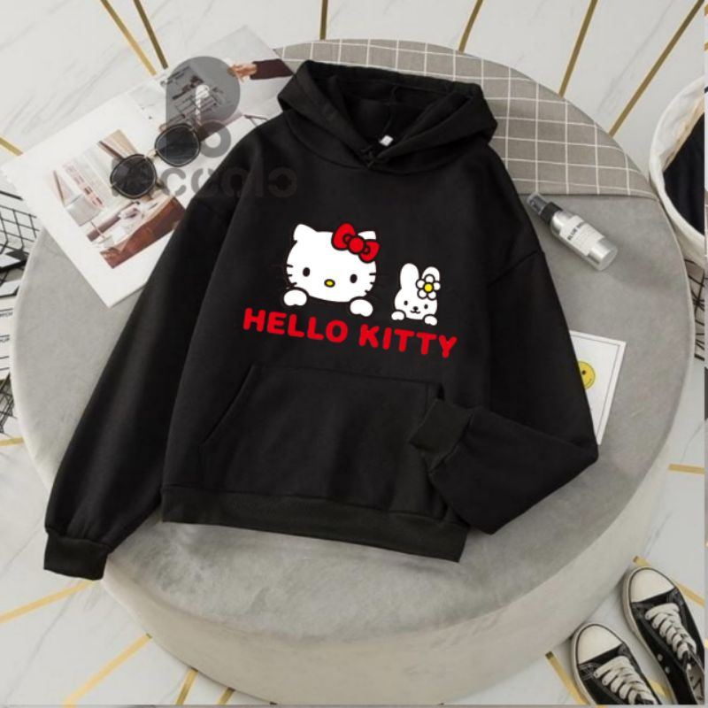 HOODIE/SWEATER ANAK KARAKTER HELLO KITTY UNTUK USIA 4-10 TAHUN Bahan Premium