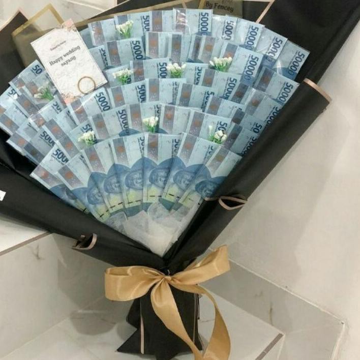 ▼ Souvenir mahar uang 50 ribu asli ➾