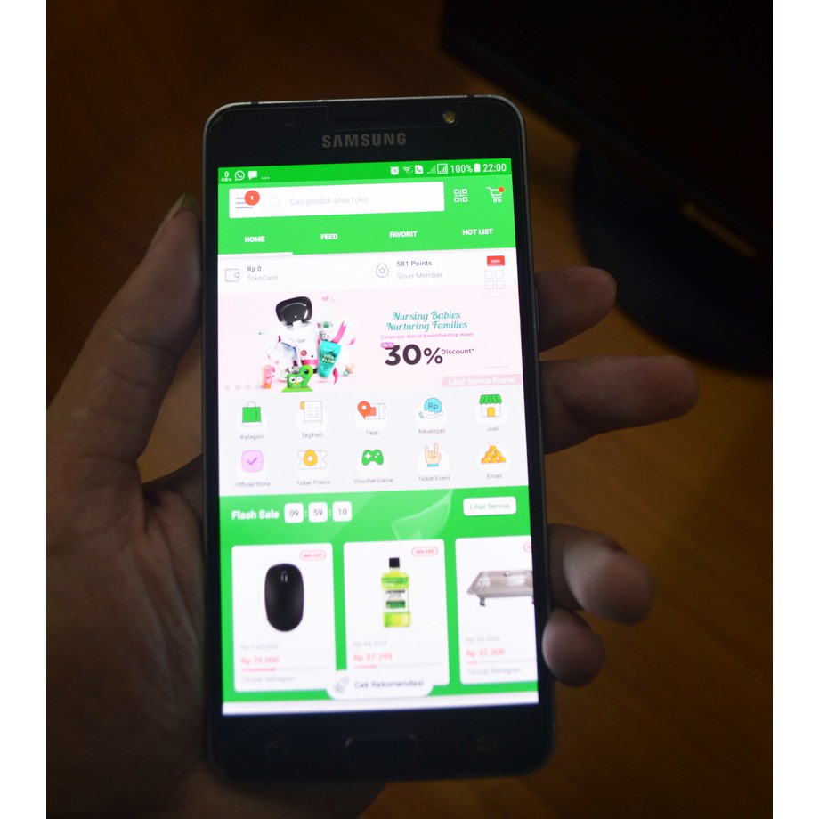 [SOLD OUT] SAMSUNG J5 2016 J510 ORI EX GARANSI RESMI SECOND BERKUALITAS - Hitam