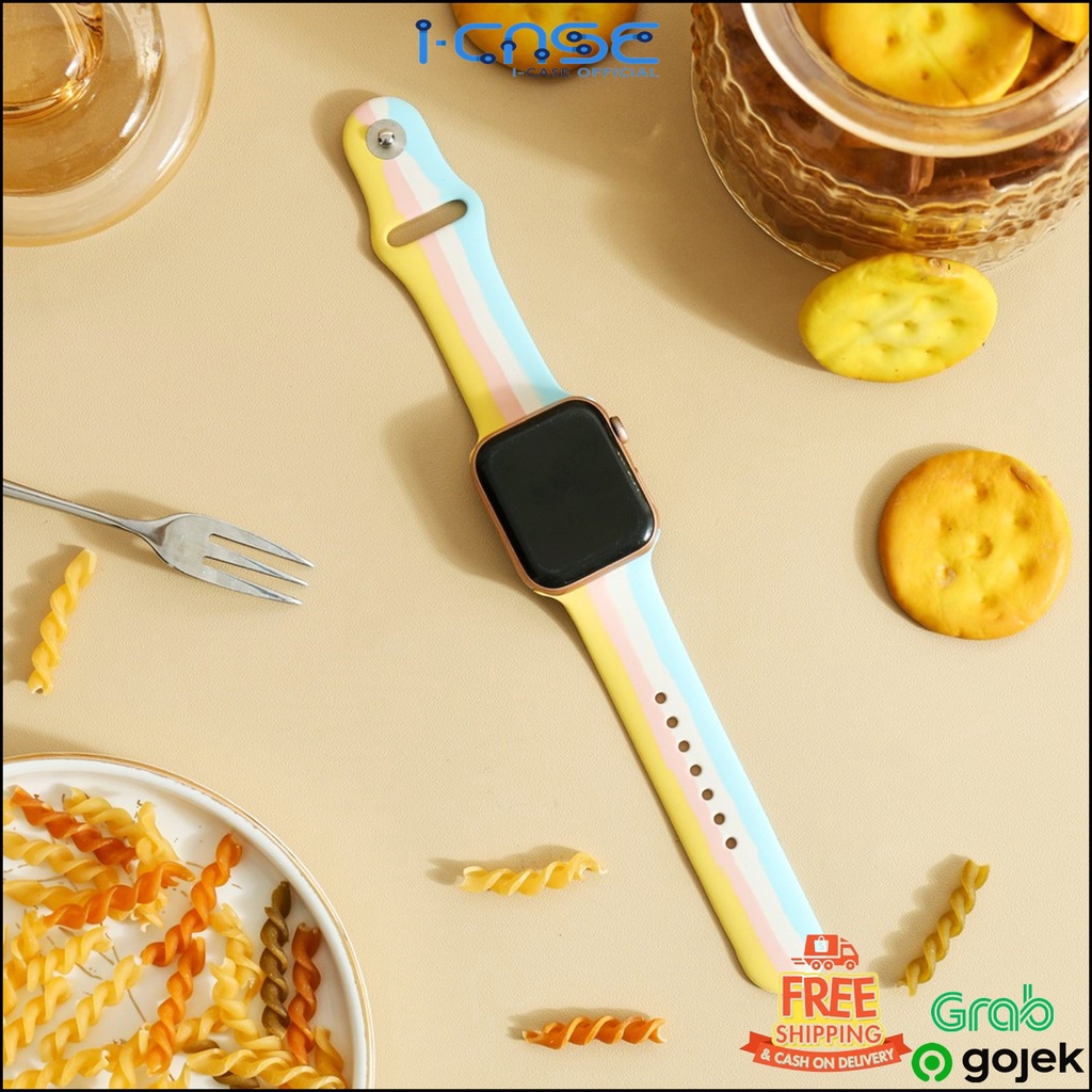 Smart iWatch Rubber Sport Strap Band Rainbow (HANYA STRAP)