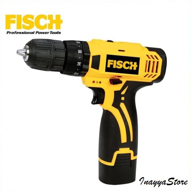 FISCH TD7180 Impact Cordless Drill Rechargeable - Mesin Bor 10 mm