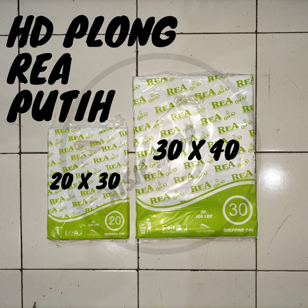 Kantong Plastik Kresek HD Plong REA Putih 20x30 30x40 Packing Online Shop
