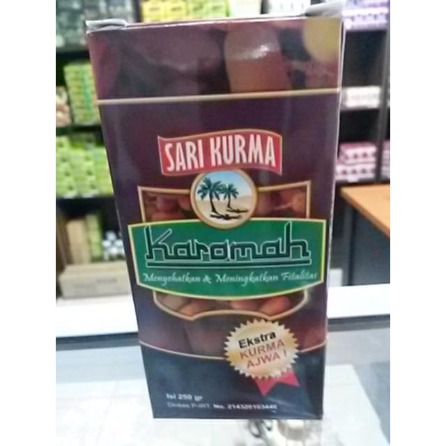 

Sari Kurma Karomah Original Plus Kurma Ajwa 250 Gram N49